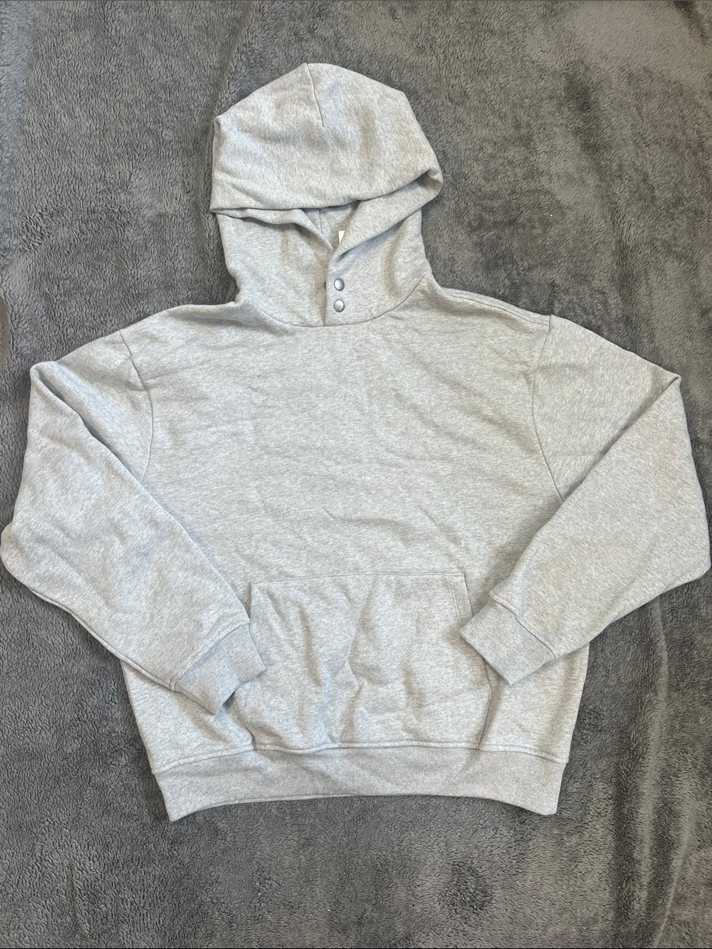 GAP Light Gray Hooded Pullover Sweatshirt